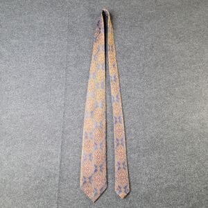 Jos A Bank Signature Gold Men's Geometric Necktie Tie Blue Red Gold Classic Silk